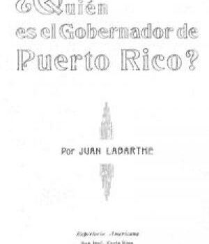 ¿Quién es el Gobernador de Puerto Rico? (PDF ebook)